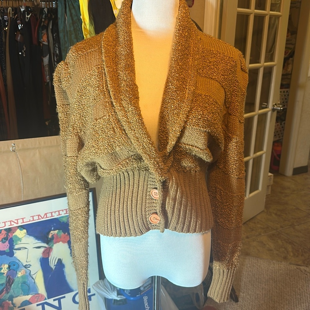 Vintage camel color cardigan